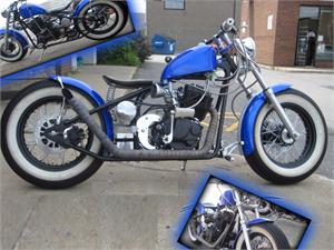 Metallic Blue with Rally Stripe